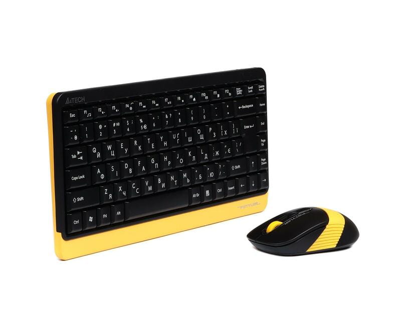 Комплект (клавиатура, мышь) беспроводной A4Tech FG1110 Bumblebee USB
