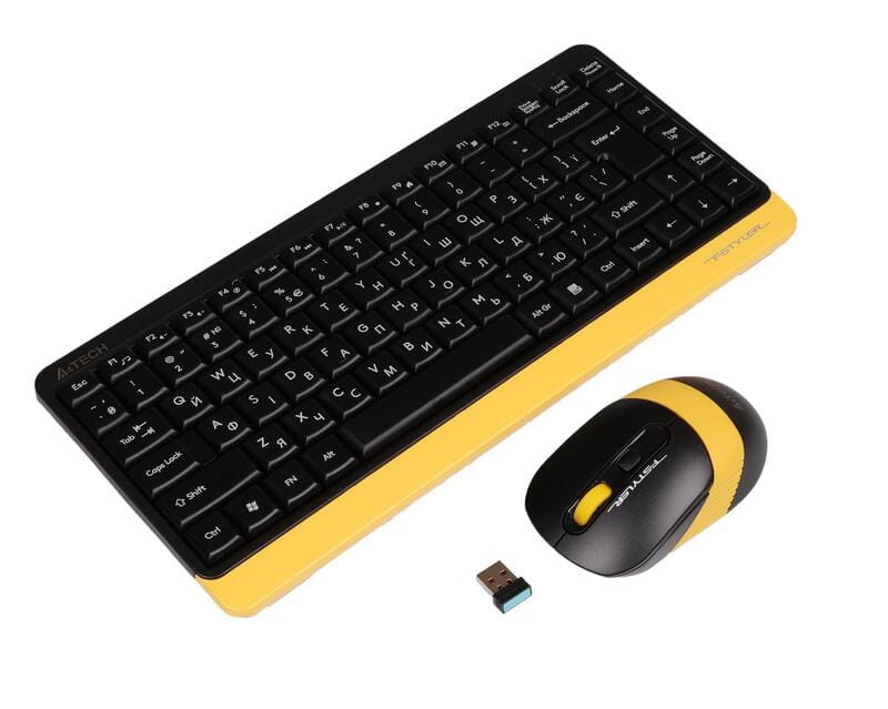 Комплект (клавиатура, мышь) беспроводной A4Tech FG1110 Bumblebee USB