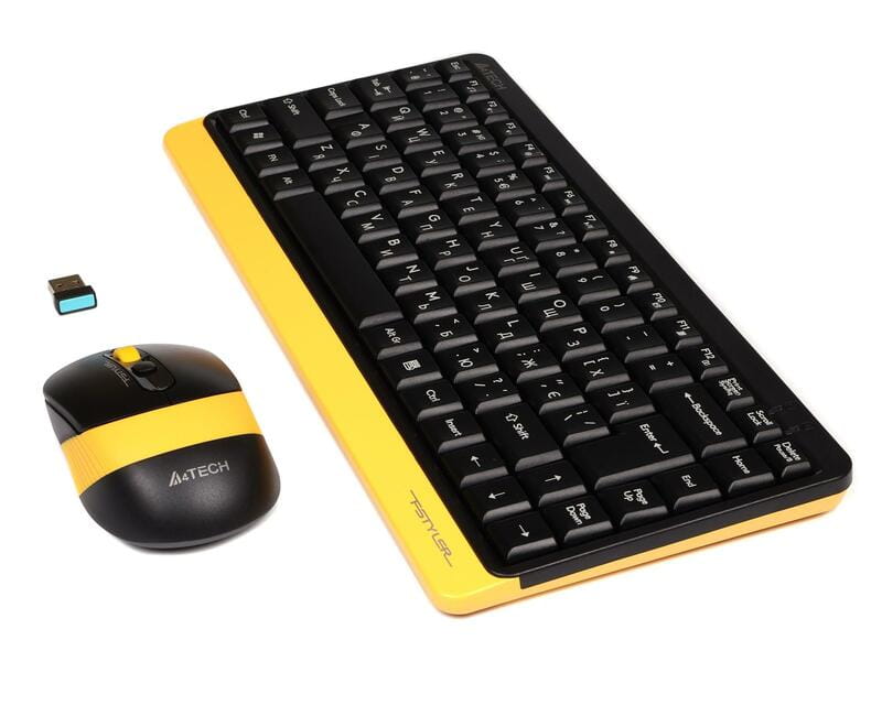 Комплект (клавиатура, мышь) беспроводной A4Tech FG1110 Bumblebee USB