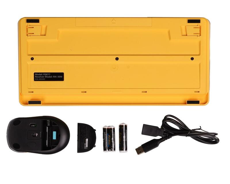 Комплект (клавиатура, мышь) беспроводной A4Tech FG1110 Bumblebee USB