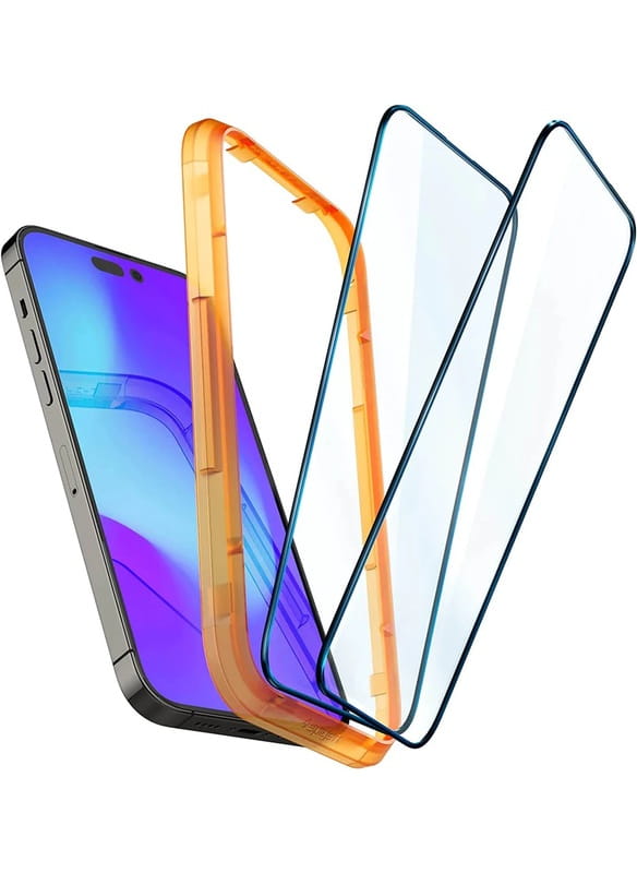 Захисне скло Spigen Glas.tR AlignMaster FC для Apple iPhone 14 Pro, Black, 2шт (AGL05216)