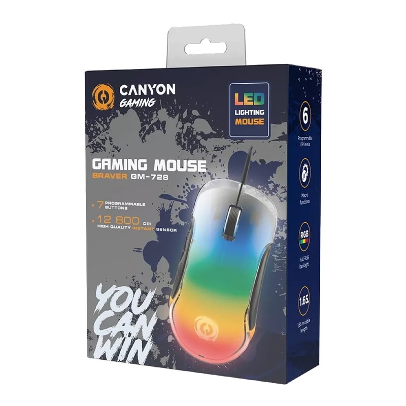Миша Canyon Braver GM-728 USB Black (CND-SGM728)