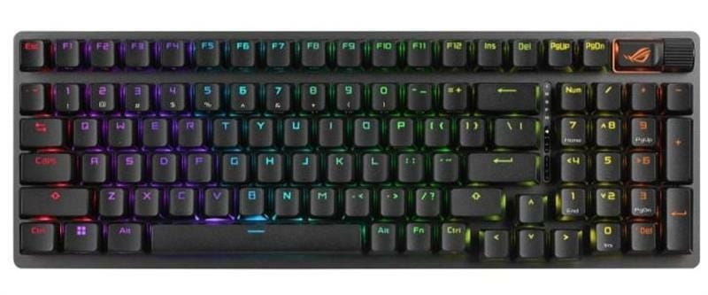 Клавіатура бездротова Asus ROG Strix Scope II 96 RGB NX Wireless Black (90MP037A-BKUA01)