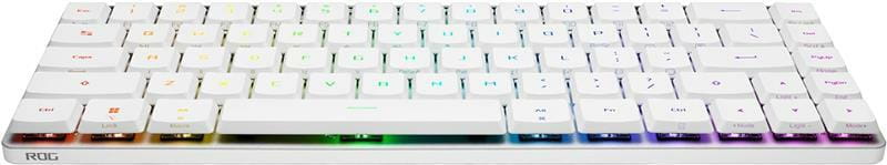 Клавiатура бездротова Asus ROG Falchion RX Low Profile 68key NX RD EN RGB White (90MP03EC-BKUA10)