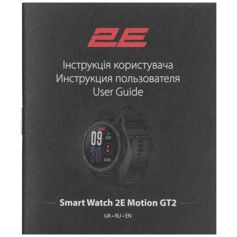Смарт-годинник 2E Motion GT2 47 mm Black (2E-CWW21BK)