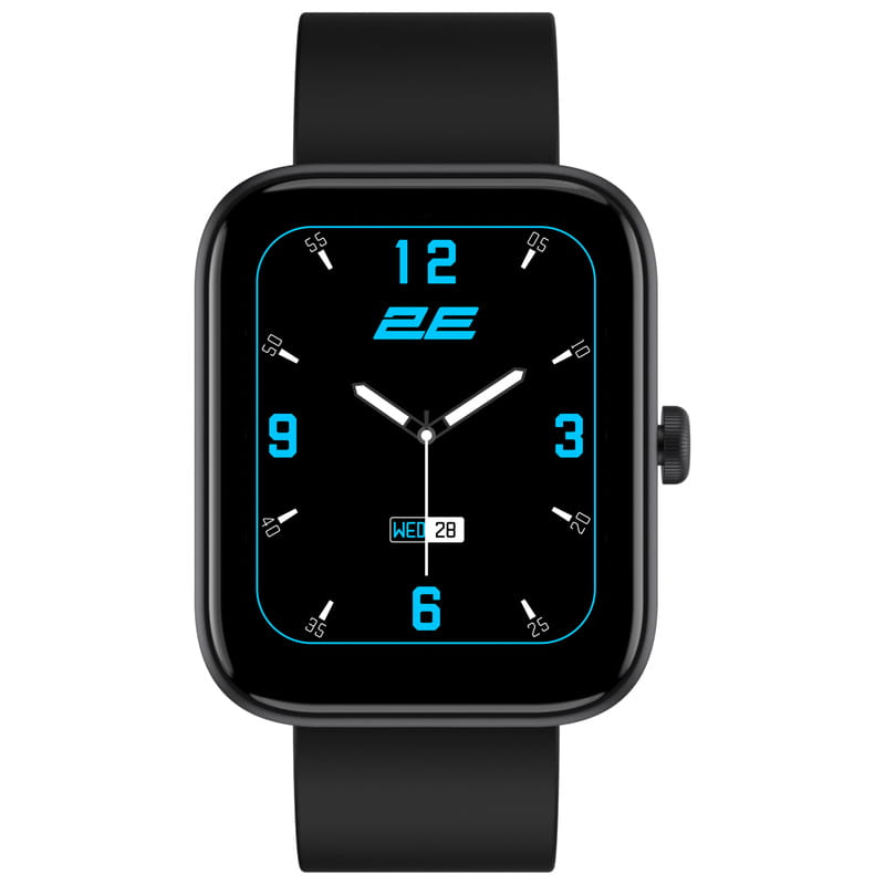 Смарт-часы 2E Alpha SQ Music Edition 46 mm Black (2E-CWW40BK)