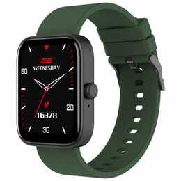 Смарт-часы 2E Alpha SQ Music Edition 46 mm Black/Green (2E-CWW40BKGN)