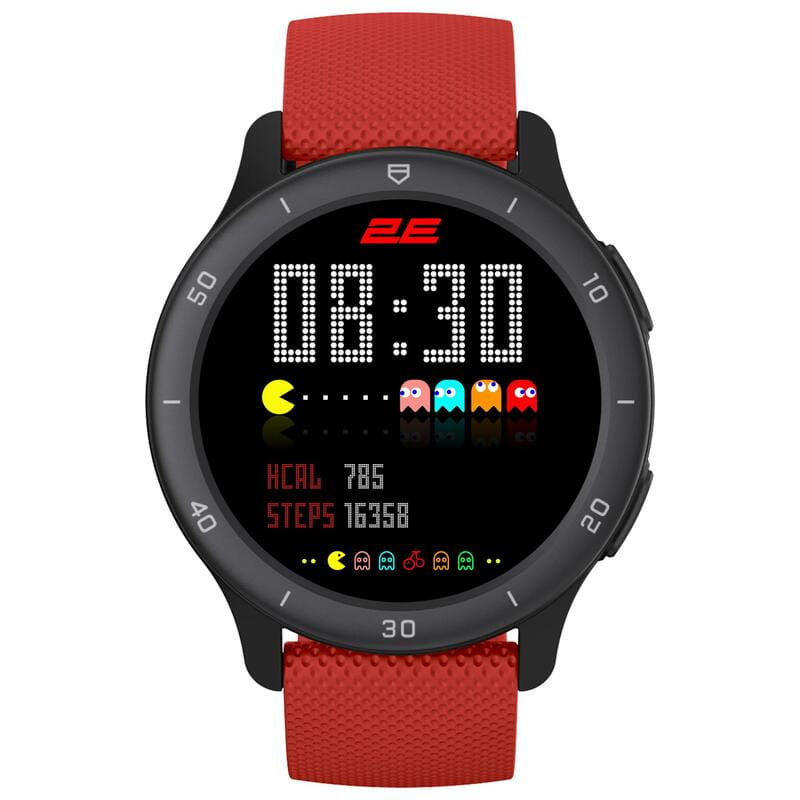 Смарт-годинник 2E Motion GT2 47 mm Black/Red (2E-CWW21BKRD)
