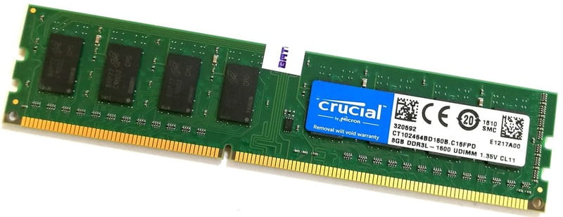 Модуль пам`ятi DDR3L 8GB/1600 Crucial (CT102464BD160B.C16FPD)