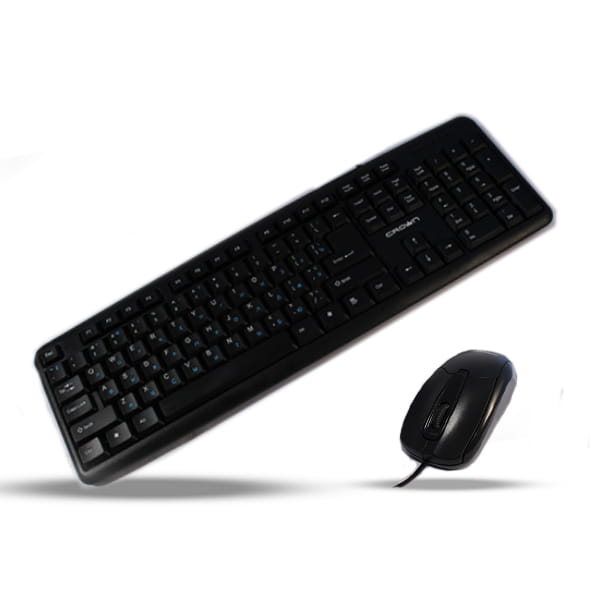 Комплект (клавиатура, мышь) Crown CMMK-860 Black USB