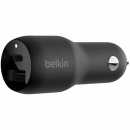 Автомобильное зарядное устройство Belkin Car Charger Dual 37W PD PPS Black (CCB004BTBK)