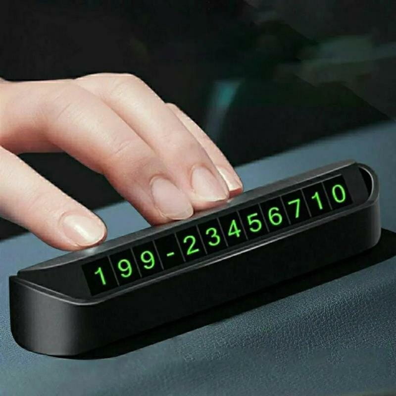 Автовизитка с номером телефона в авто XoKo XK-ND-010-BK