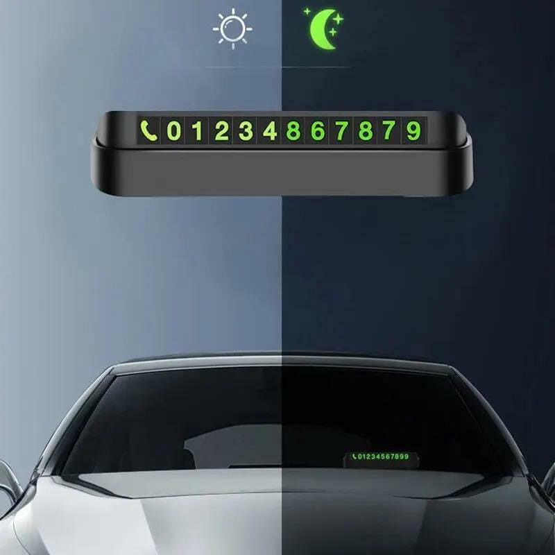 Автовизитка с номером телефона в авто XoKo XK-ND-010-BK