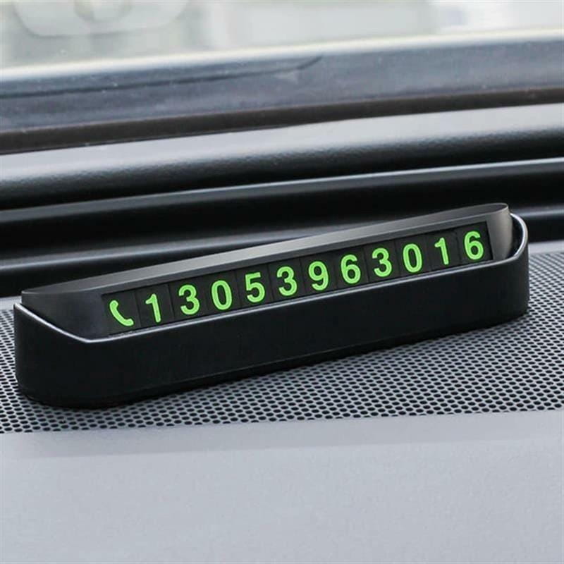 Автовизитка с номером телефона в авто XoKo XK-ND-010-BK