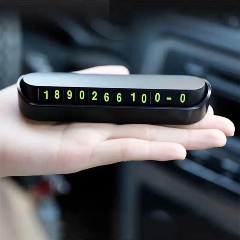 Автовизитка с номером телефона в авто XoKo XK-ND-010-BK