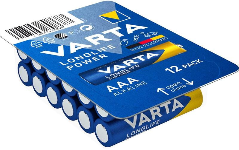 Батарейка Varta Longlife Power AAA/LR03 BL 12шт