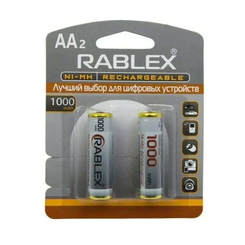 Акумулятор Rablex AA (R6)  1000mAh