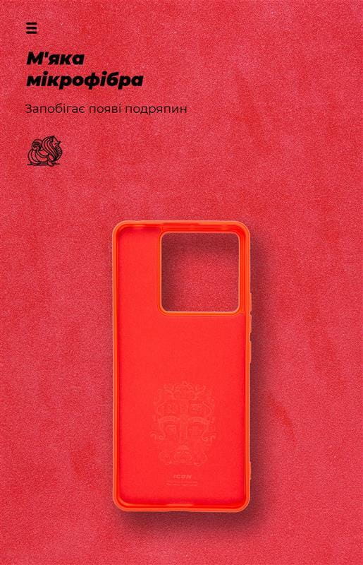 Чехол-накладка Armorstandart Icon для Xiaomi Redmi Note 13 Pro 5G/Poco X6 5G Red (ARM71852)