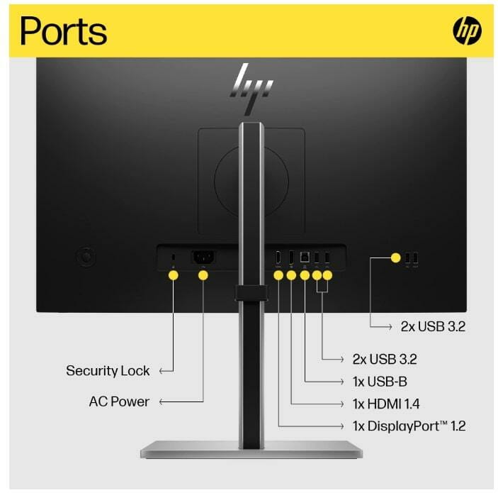 Монітор HP 23.8" E24q G5 (6N4F1AA) IPS Black/Silver