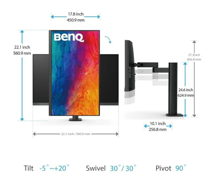 Монітор BenQ 27" PD2705UA (9H.LKDLA.TPE) IPS Gray