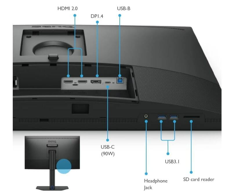Монитор BenQ 27" SW272U (9H.LLFLB.QBE) IPS Black