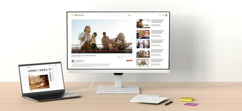 Монитор BenQ 31.5" GW3290QT (9H.LLHLA.TBE) IPS White
