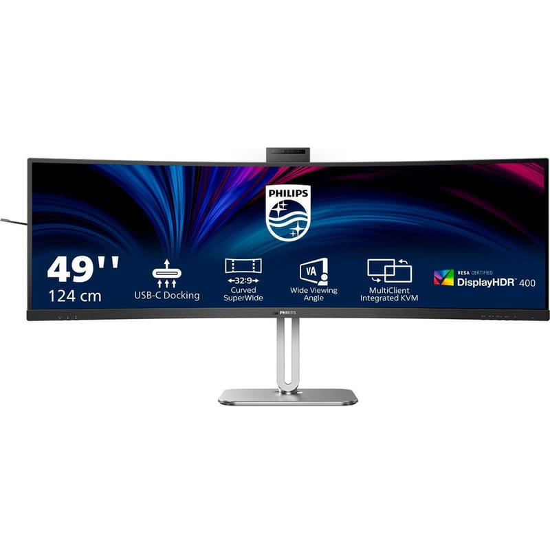 Монитор Philips 48.8" SuperWide 49B2U5900CH/00 VA Black Curved