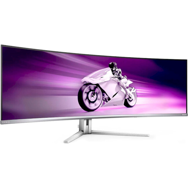 Монiтор Philips 48.8" Evnia 49M2C8900/00 OLED White/Silver Curved 240Hz