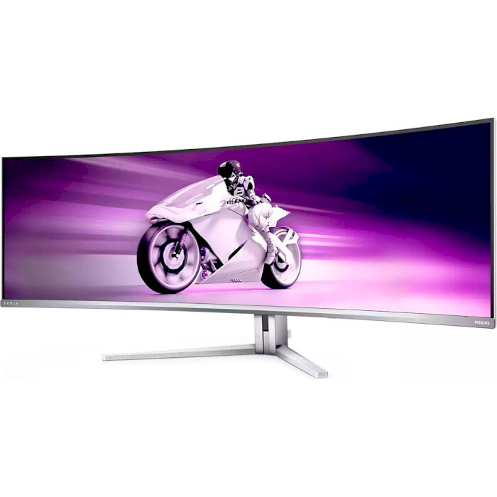 Монiтор Philips 48.8" Evnia 49M2C8900/00 OLED White/Silver Curved 240Hz