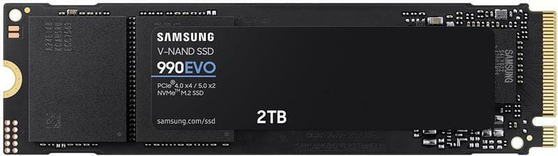 Накопичувач SSD 2ТB Samsung 990 EVO M.2 2280 PCIe 5.0 x4 NVMe V-NAND TLC (MZ-V9E2T0BW)