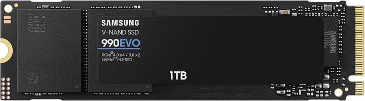 Накопичувач SSD  1ТB Samsung 990 EVO M.2 2280 PCIe 5.0 x4 NVMe V-NAND TLC (MZ-V9E1T0BW)