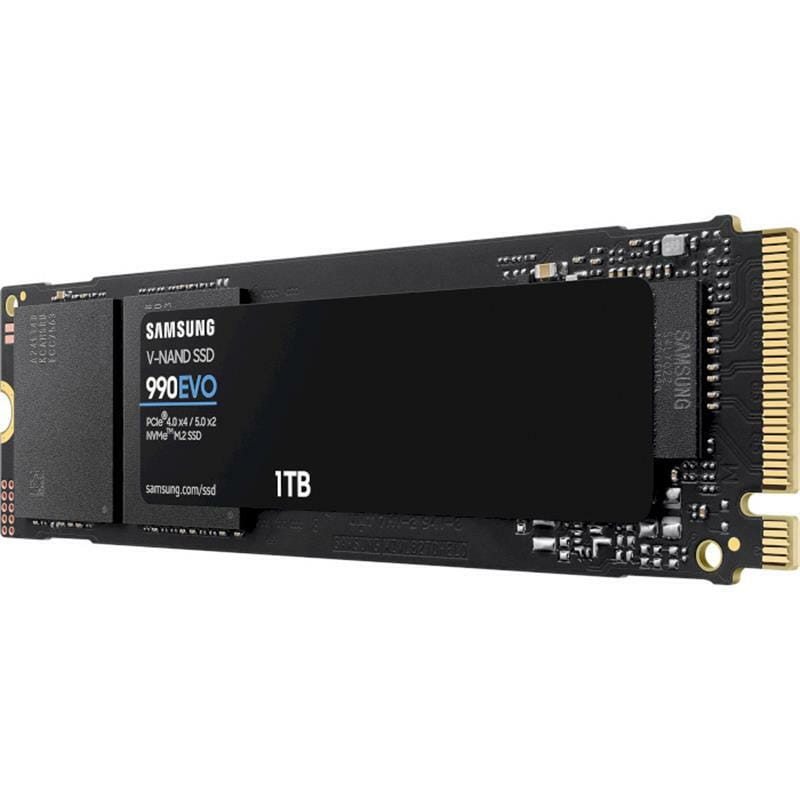 Накопичувач SSD 1ТB Samsung 990 EVO M.2 2280 PCIe 5.0 x4 NVMe V-NAND TLC (MZ-V9E1T0BW)