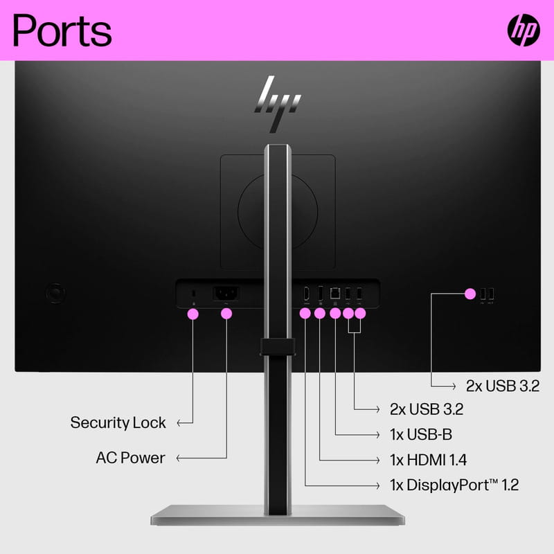 Монітор HP 27" E27q G5 (6N6F2AA) IPS Black/Silver