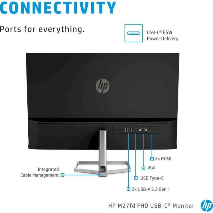 Монитор HP 27" M27fd (2H3Y8E9) IPS Black/Silver