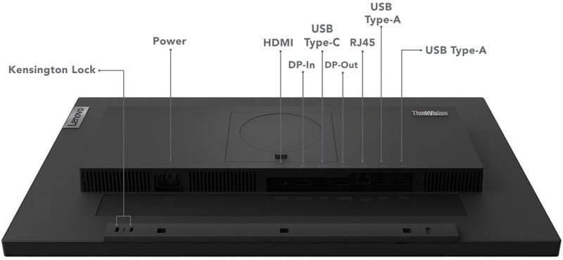 Монiтор Lenovo 23.8" ThinkVision T24m-29 (63A5GAT6UA) IPS Black