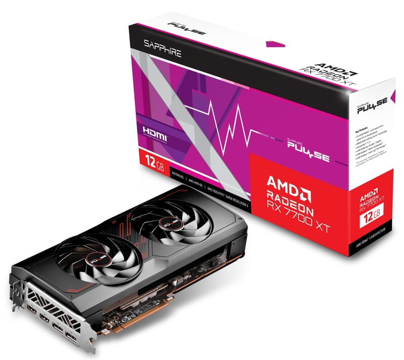 Відеокарта AMD Radeon RX 7700 XT 12GB GDDR6 Pulse Gaming Sapphire (11335-04-20G) Видалена пломба