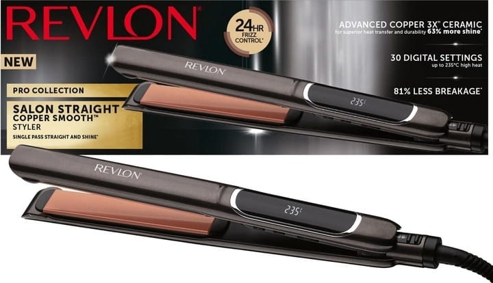 Прилад для укладання волосся Revlon Salon Straight Copper Smooth Styler (RVST2175E2)