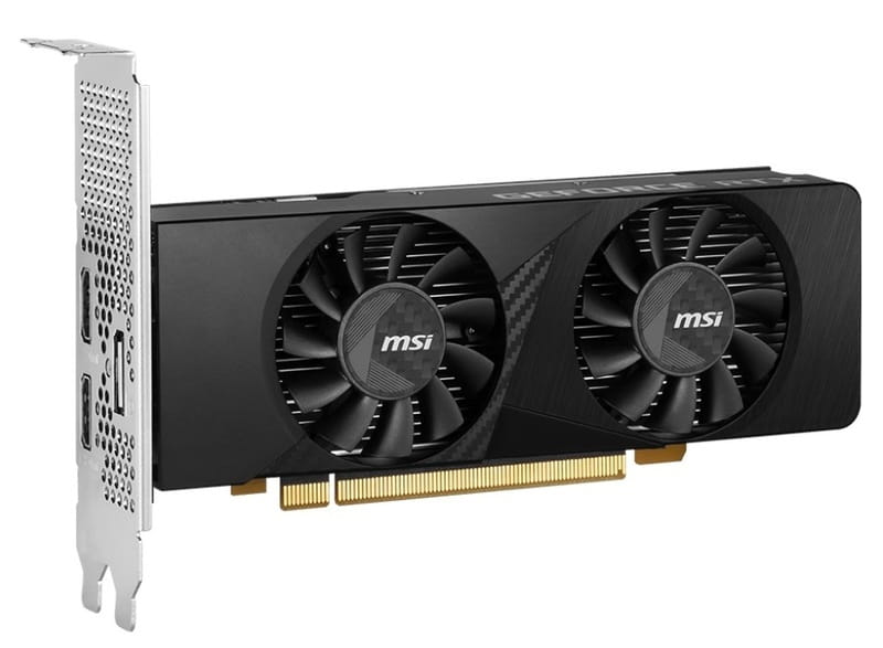 Видеокарта GF RTX 3050 6GB GDDR6 Low Profile OC MSI (GeForce RTX 3050 LP 6G OC)