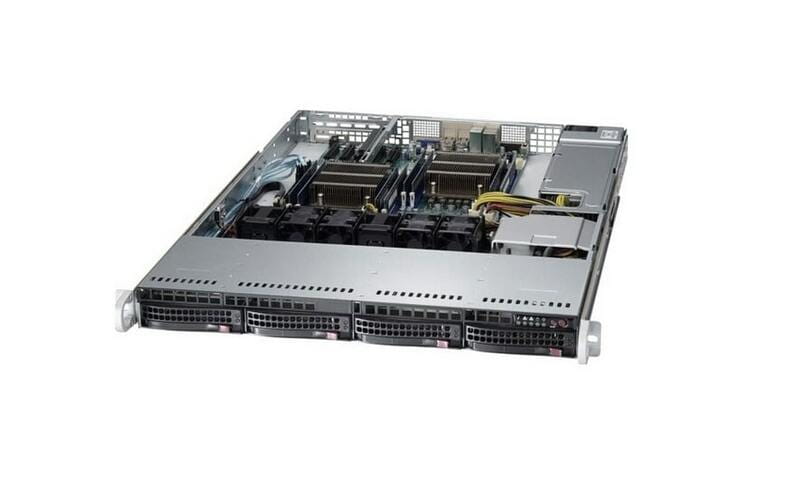 Корпус Supermicro 1U CSE-813MFTQC-350CB2