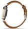 Фото - Смарт-годинник Garmin Lily 2 Cream Gold with Tan Leather Band (010-02839-60) | click.ua