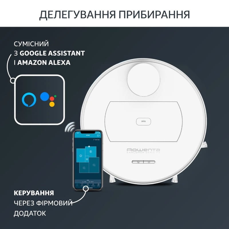 Робот-пылесос Rowenta X-Plorer Serie 75 S+ RR8597WH