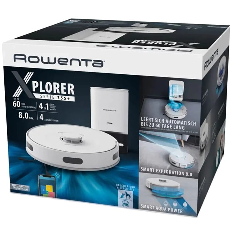 Робот-пылесос Rowenta X-Plorer Serie 75 S+ RR8597WH