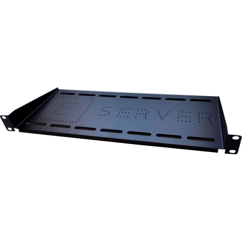 Полиця консольна (PK-1U-350-B) 350мм 1U 19, EServer, чорна