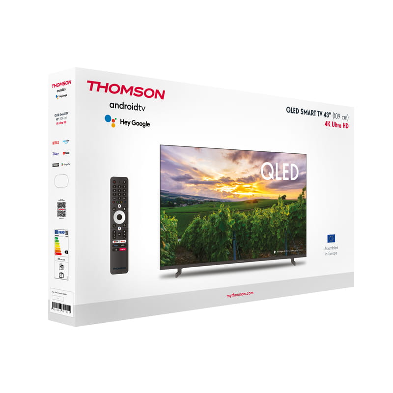 Телевiзор Thomson Android TV 43" QLED 43QA2S13