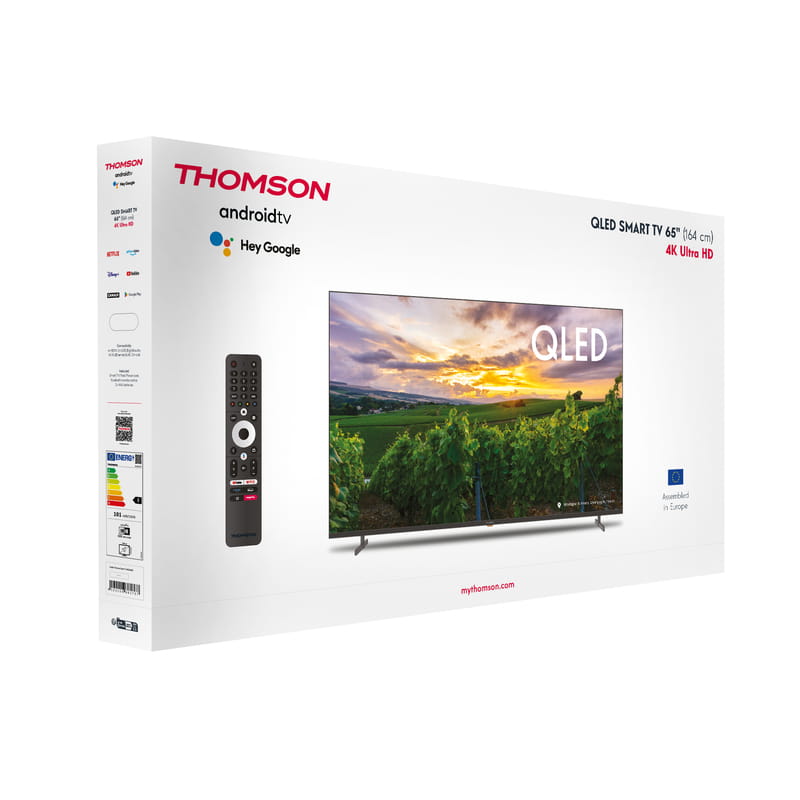 Телевiзор Thomson Android TV 65" QLED 65QA2S13