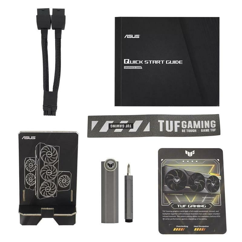 Видеокарта GF RTX 4070 Ti Super 16GB GDDR6X TUF Gaming OC Asus (TUF-RTX4070TIS-O16G-GAMING)
