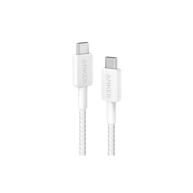 Кабель Anker 322 USB-C - USB-C, 1.8м, White (A81F6H21)