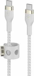 Кабель Belkin Boost Up Charge Pro Flex USB Type-C - USB Type-C (M/M), 1 м, White (CAB011BT1MWH)