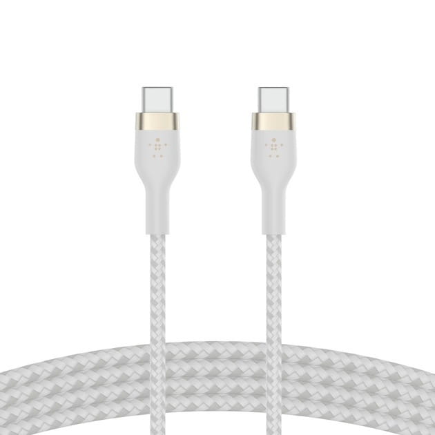 Кабель Belkin Boost Up Charge Pro Flex USB Type-C - USB Type-C (M/M), 1 м, White (CAB011BT1MWH)