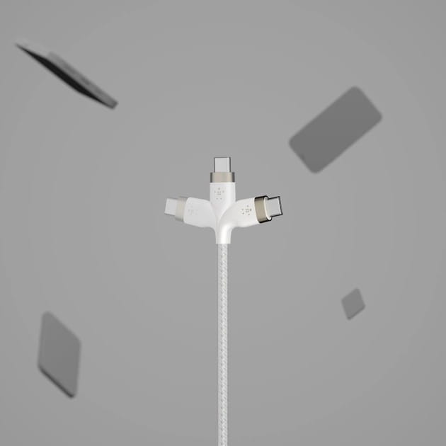 Кабель Belkin Boost Up Charge Pro Flex USB Type-C - USB Type-C (M/M), 1 м, White (CAB011BT1MWH)